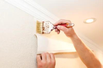 Pose de papier peint à Domeyrat — revêtements muraux et toiles de verre